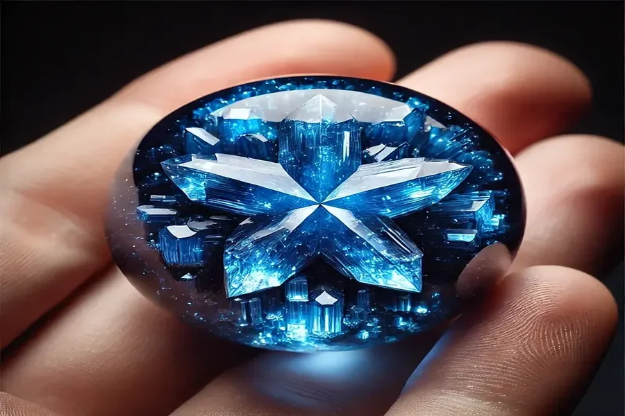Alabama State Gemstone Star Blue Quartz
