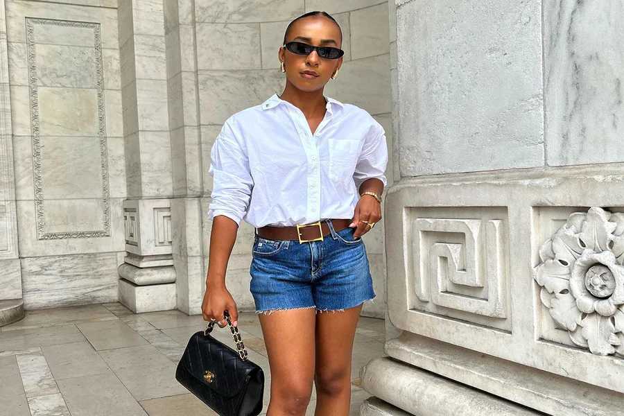 Women’s White Button Up Shirt